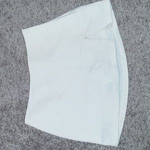 white 1/2 skirt and shorts